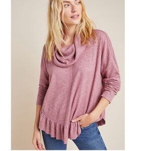 NWT Maeve thermal cowl neck pullover